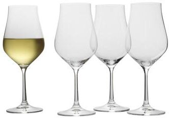 Mikasa Set of 4 Grace White Wine Glasses, 18 Oz