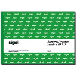 Sigel, Formular, Formularbuch Wochenrapport