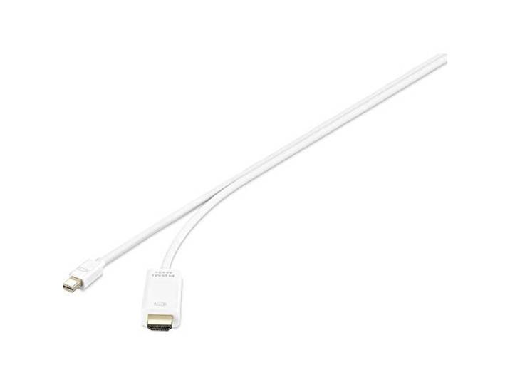 Renkforce RF-4660902 DisplayPort-kabel Mini-displayport/HDMI Adapterkabel Mini DisplayPort-stekker, HDMI-A-stekker 1.
