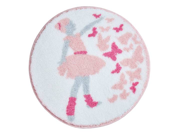 Tapis enfant Ballerina 60 x 60cm Rose foncé