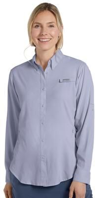 Columbia Women's Tamiami II Long-Sleeve Shirt (Size XXL) Twilight, Polyester