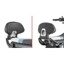 Givi TB, Beifahrer-Rückenlehne - Schwarz/Silber