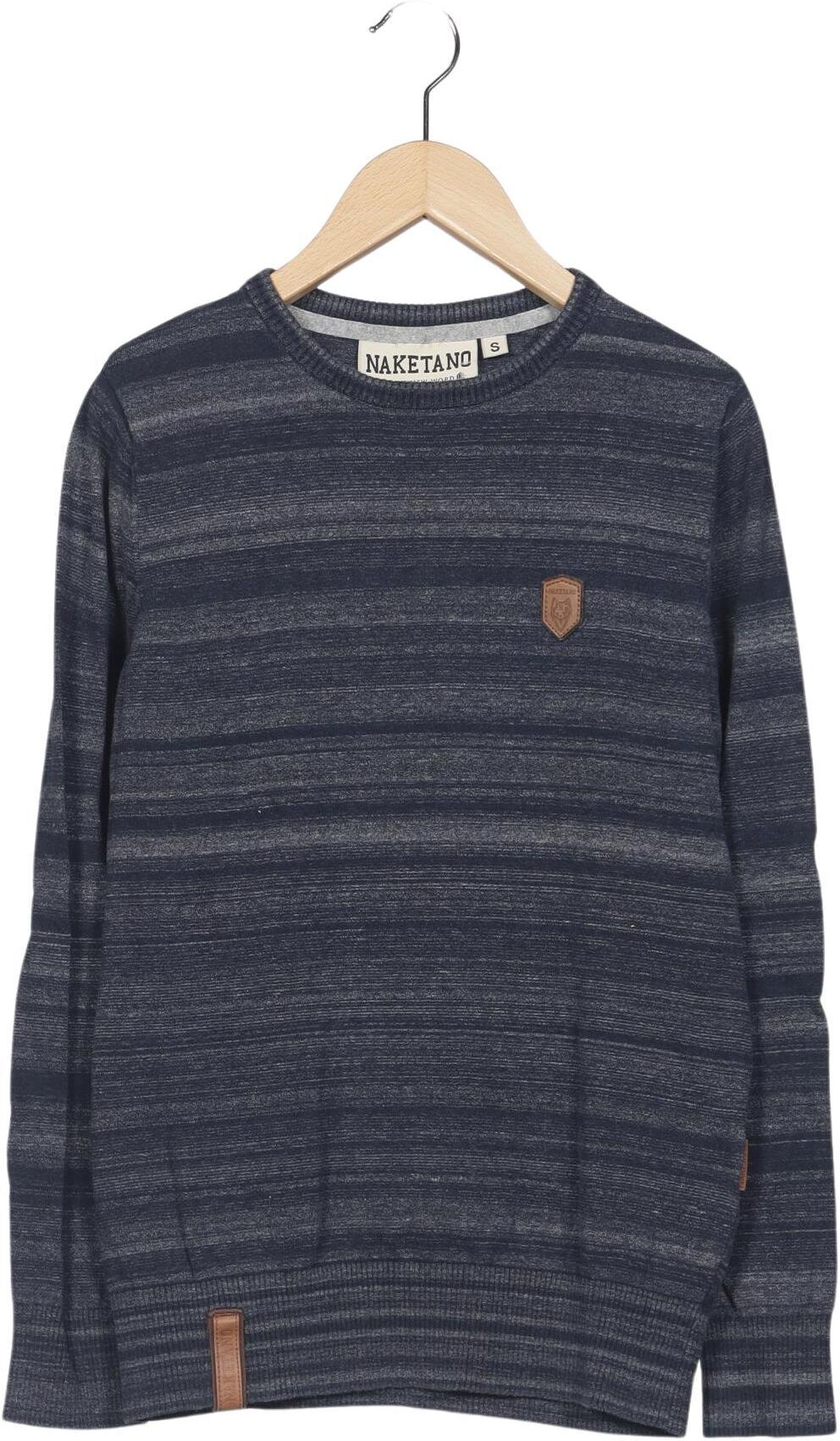Naketano Herren Pullover, Marineblau, Gr. S, Baumwolle - Second Hand