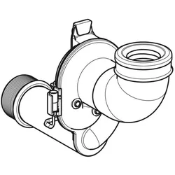 Geberit UR-Siphon senkrecht mit Sensor 242151001 für UR-Steuerungen ab 2009
