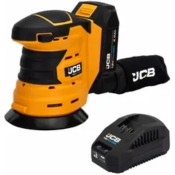 GCS, Schleifmaschine + Poliermaschine, JCB SZLIFIERKA MIMOŚRODOWA 18V 125mm 1x2,0Ah TORBA (Exzenterschleifer)