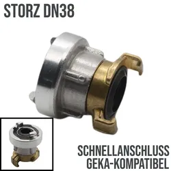 STORZ DN 38 KA 51 Übergangsstück Adapter -> Schnell Anschluß Kupplung GEKA kompa...