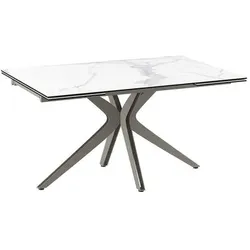Akante Esstisch mit Auszug Influence 150/230 x 100 cm Keramik Marmoroptik 150