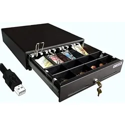 USB Kassenlade iQCash350U RJ-11 350x400x100mm, Kassenschublade Geldlade Geldschublade