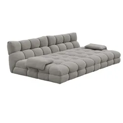 BIG SOFA AMIA Grau Bouclé