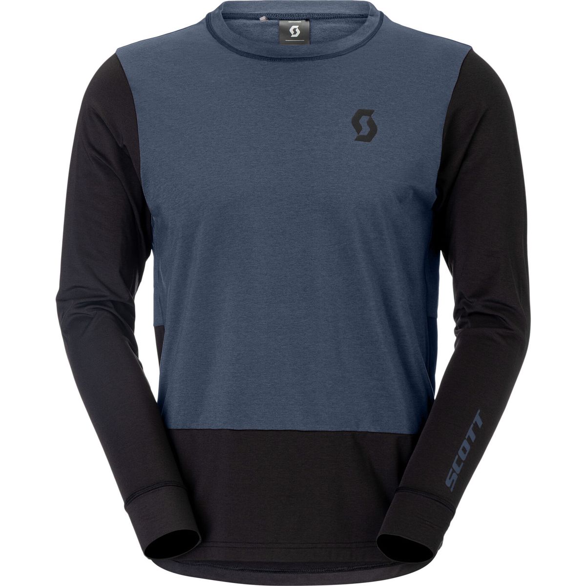 Scott Tee M's Vertic Pro Mid LS dusk blue/black (8375) M 4255608375008
