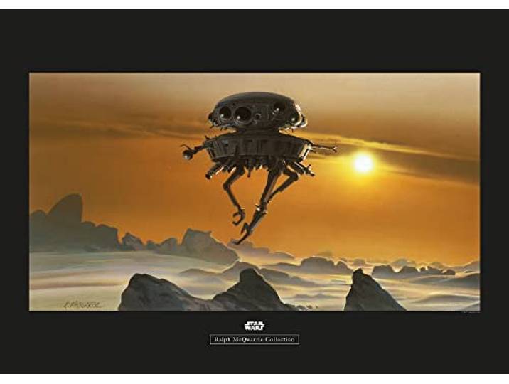 Komar Star Wars Classic RMQ Hoth Probe Droid - Größe: 70 x 50 cm, Wandbild, Poster, Kunstdruck (ohne Rahmen)