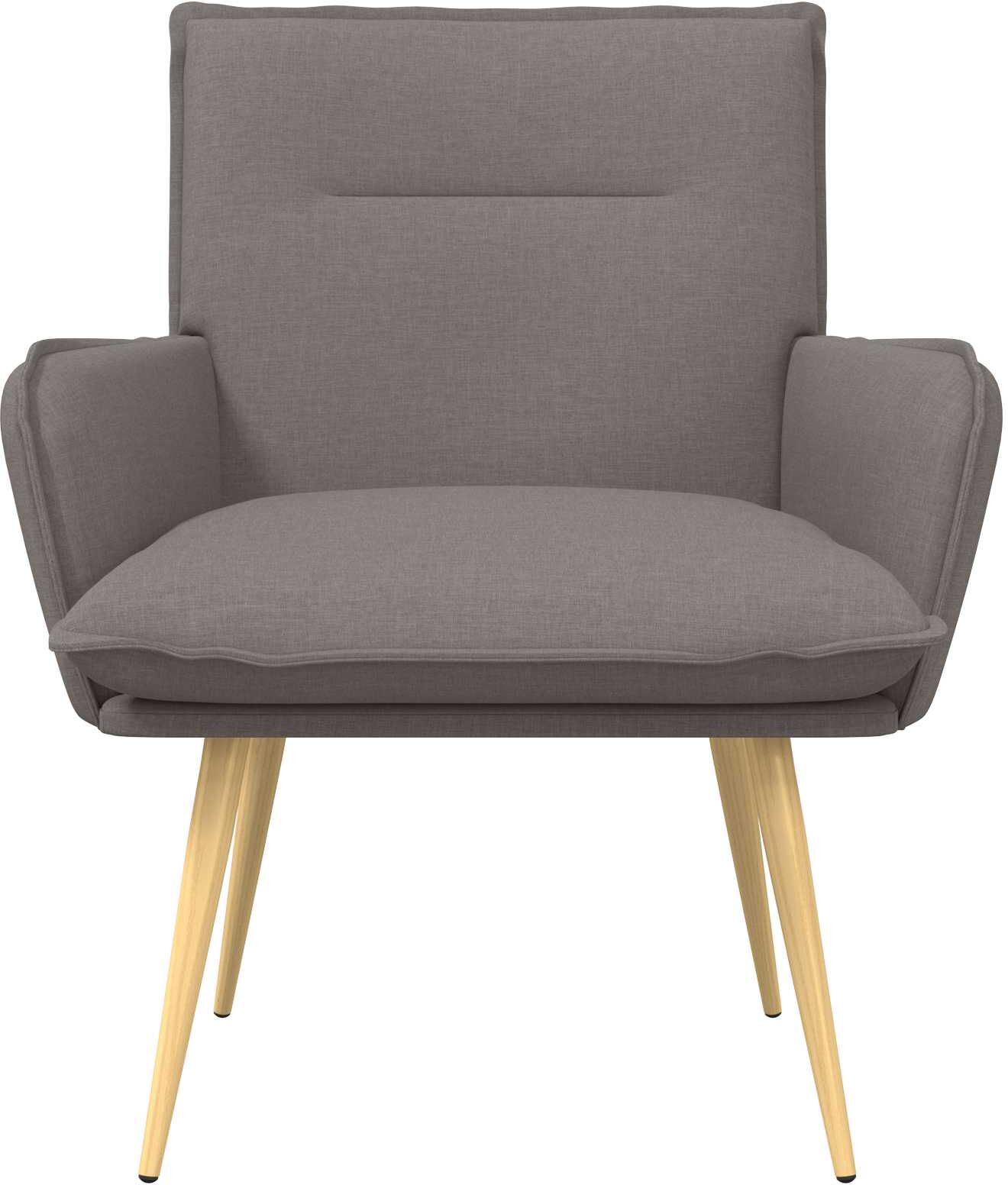 vidaXL Fauteuil Taupe Tissu
