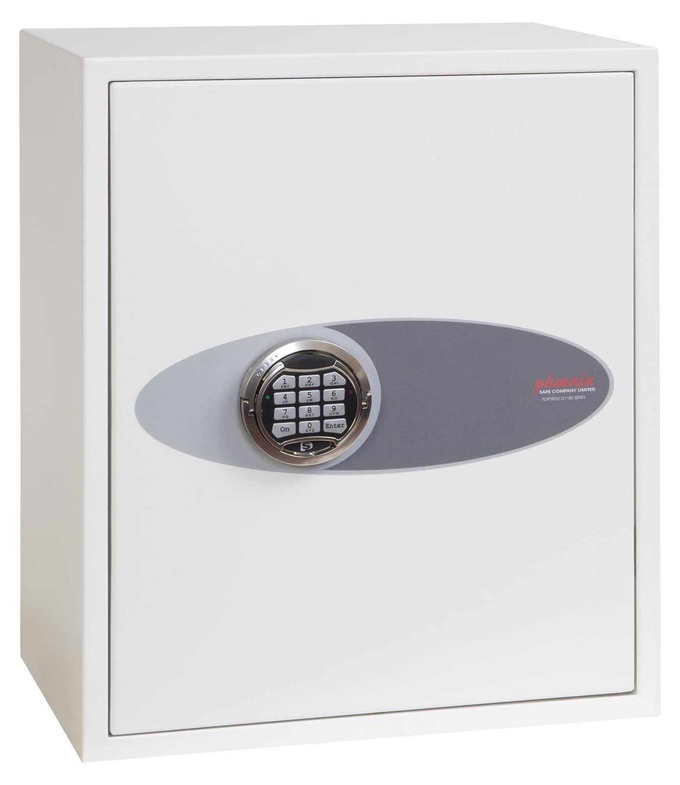 Phoenix Safe Co. Fortress SS1183E Vrijstaande kluis, 42 liter, Wit, Elektronisch, Staal, Vloer/wandmontage