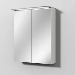 Sanipa Wandvorbau Spiegelschrank „Malte“ 600 × 750 × 149 mm in Weiß-Soft