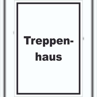 HB-Druck Treppenhaus Aufkleber mit Text Stufen steigen hochkant A2 (420x594mm)