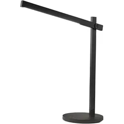 Ruler LED-Tischleuchte, 7 W, Aluminium- und Kunststoffrahmen, 3-stufig dimmbar, 3 Farbtemperaturen, Farbe: Schwarz, Höhe: 76 cm – Perenz