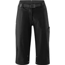 GONSO Damen Sporthose Ruth 3/4 Da-Bikehose-3/4, Größe 38 in Schwarz Schwarz