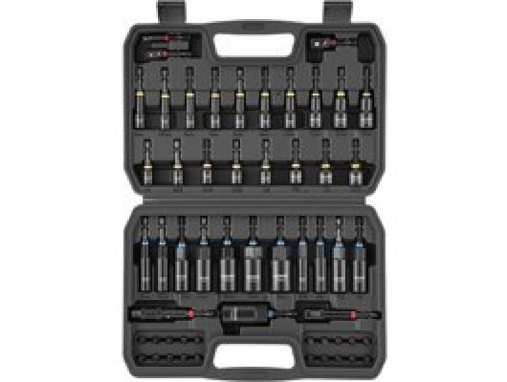 VEVOR Steckschlüsselsatz, 55-tlg., SAE- & Metrisch, Magnetische Steckschlüssel, mit Einsätzen, Verlängerung, Bits & Werkzeugkoffer, für Autoreparaturen, Heimwerkerarbeiten & DIY-Projekte