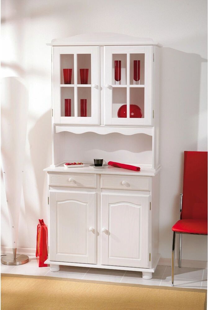 Inter Link CREDENZA PINO MASSELLO VERNICIATO AD ACQUA BIANCO