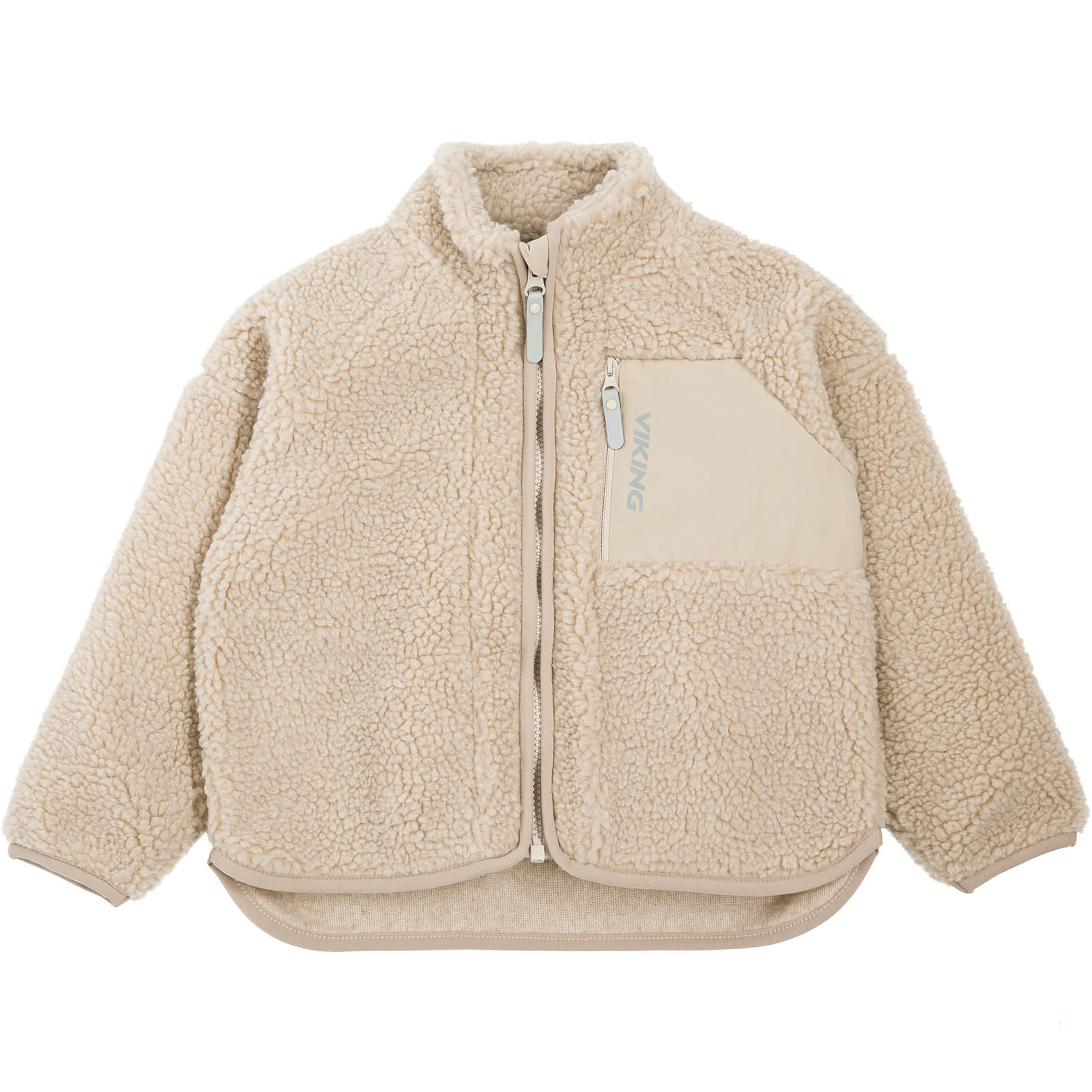 Viking Playtime Pile Kinder Fleecejacke beige Größe 104 Lifestyle Elastisch
