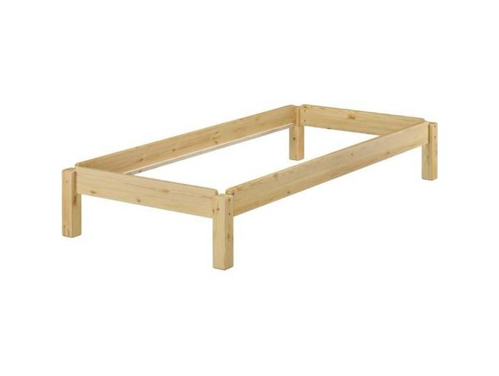 Lit empilable en pin massif naturel 80x200 cm lit simple accessoires sélectionnables V-60.48-08