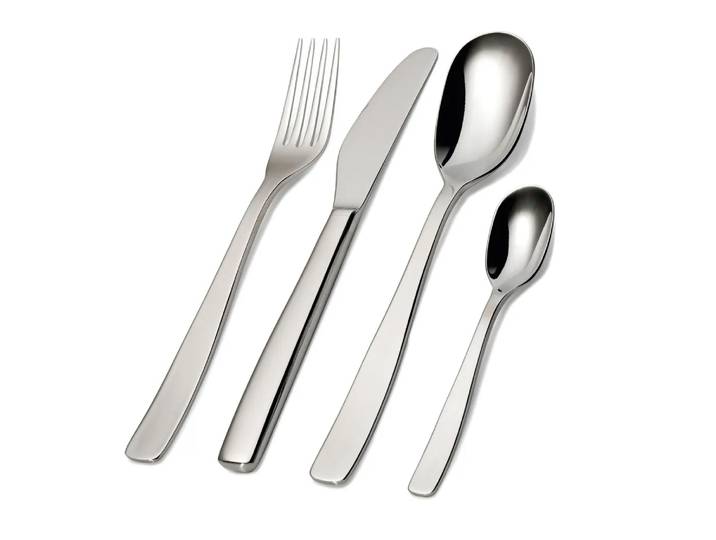 Alessi Couverts KnifeForkSpoon Lot de 24 Acier inoxydable