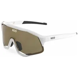 KOO, Unisex, Sportbrille, Demos (Weiss, Braun), Weiss