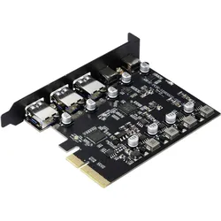 Renkforce RF-6613196 3+2 Port USB 3.2 Gen 2 Controllerkarte USB-C (USB 3.2 Gen, Kontrollerkarte