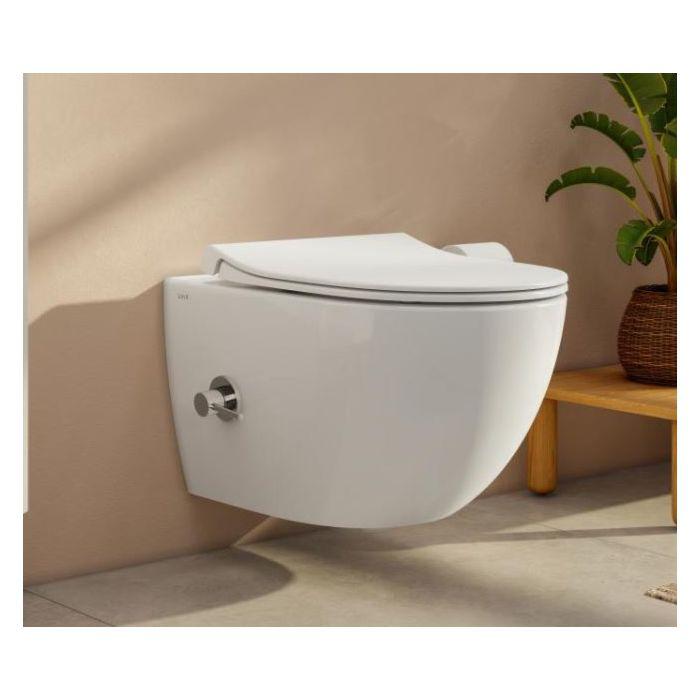 Vitra Aquacare Sento WC Set 7748B003-6206 VitrA Flush 2.0 mit Bidetfunktion, mit integrierter Armatur