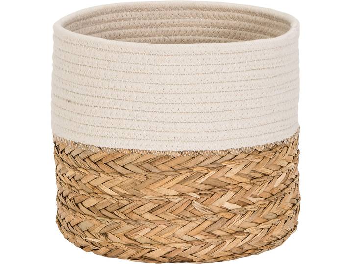 Korb Melissa Braun Baumwolle H20cm - Material: Wasserhyazi., Baumwolle, Poly.