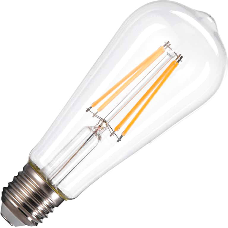 Slv St58 E27, Led Leuchtmittel Transparent 7,5w 2700k Cri90 320° - Led Lampen Sockel E27