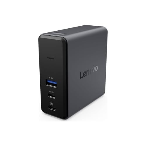 Lenovo USB-C GaN Travel Dock-EU USB Hub met 65 W GaN-voeding, USB-A en USB-C