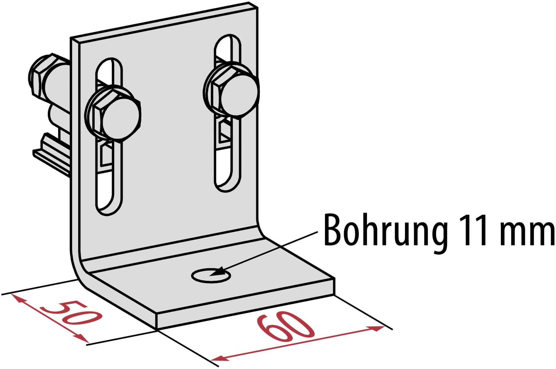 Hymer Bodenwinkel verstellbar (0053451)