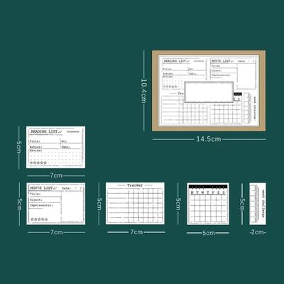 Wooden Journal Stamp Set For Scrapbooking And Daily Planning a