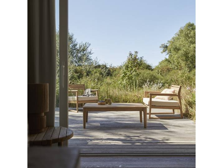 Gartenmöbel aus massivem Teakholz 2 Sitzplätze Vasco - Natur - Teak