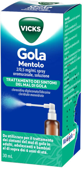 Procter & Gamble Vicks Gola Mentolo Spray 2mg+0,5mg Da 30ml