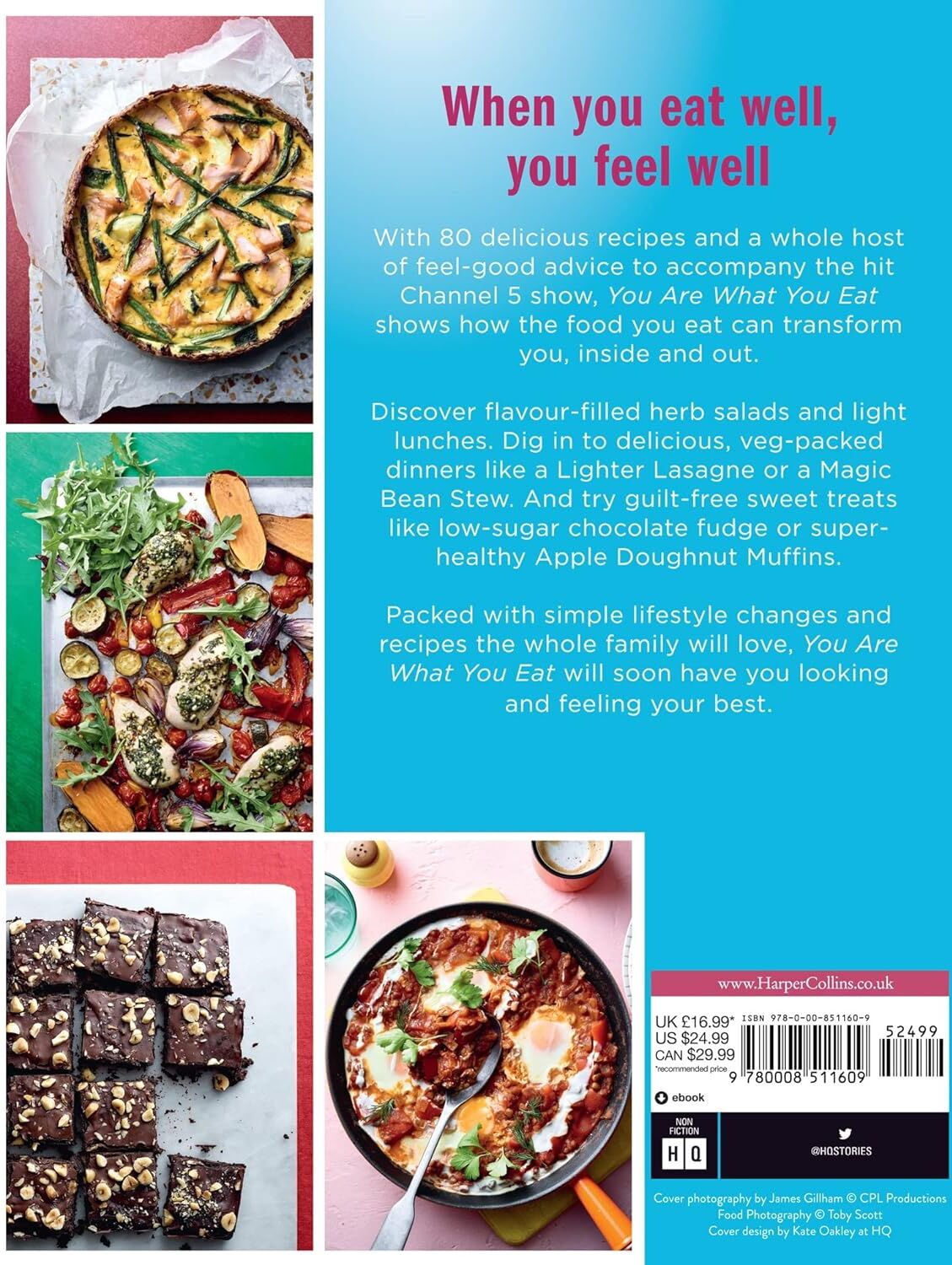 HQ You Are What You Eat by Dr Amir Khan & Trisha Goddard - 80 Delicious Recipes & Lifestyle Advice - Official Channel 5 TV Companion - Paperback