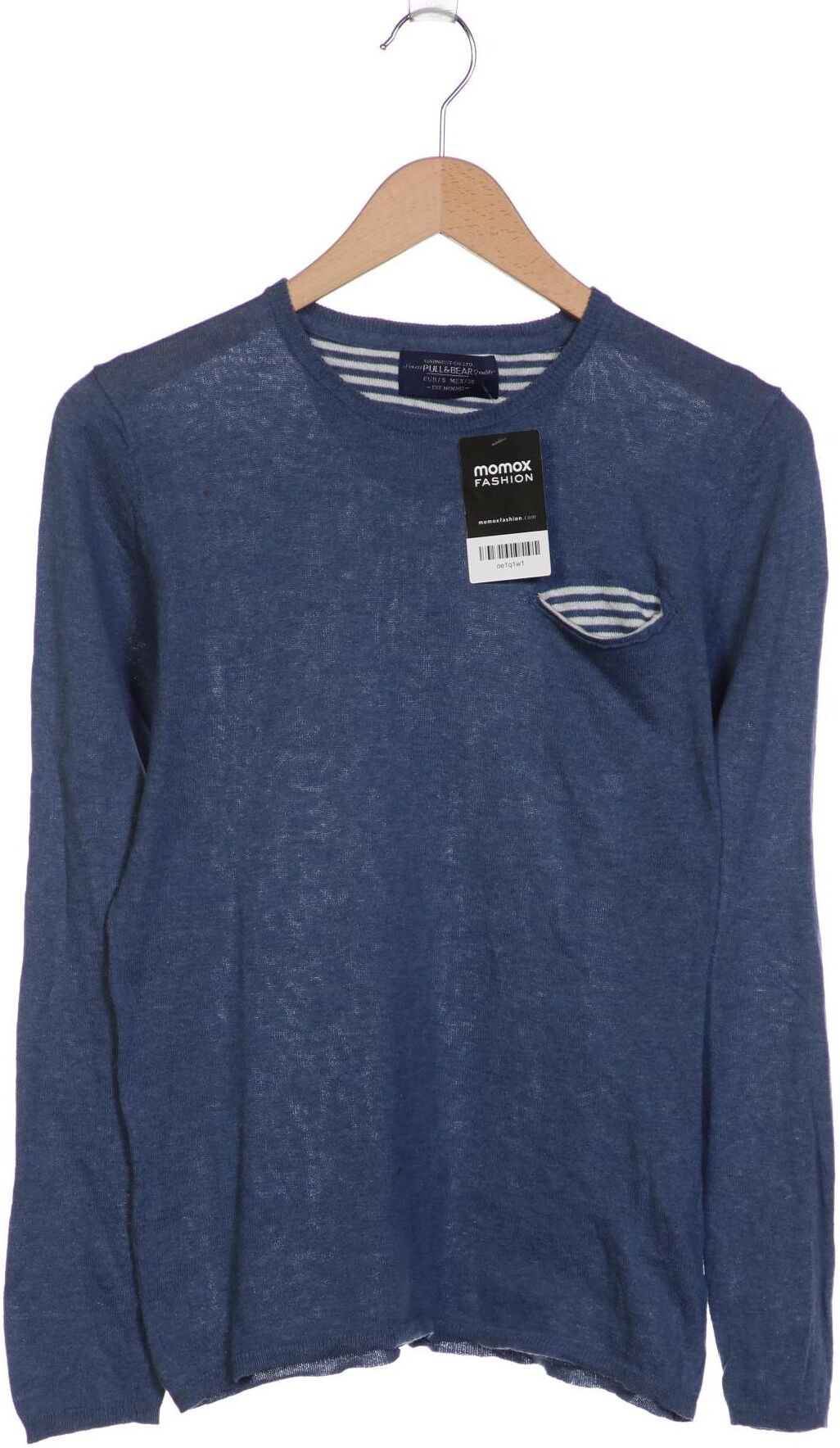 Pull & Bear Damen Pullover, Hellblau, Gr. S, Baumwolle - Second Hand