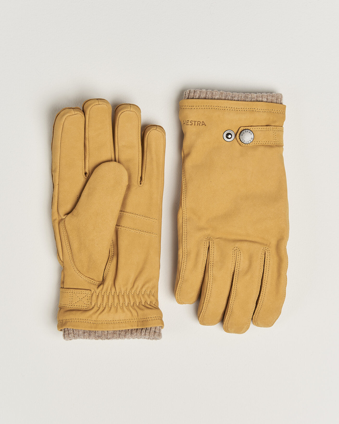 Hestra Bergvik Fleece Liner Buckle Nubuck Glove Tan men 10 Gul