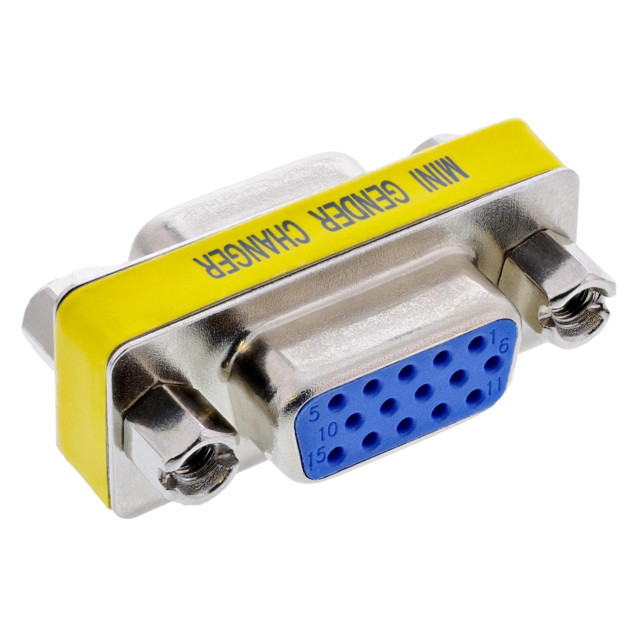 InLine Mini-Gender-Changer (HDMI, VGA, HDMI, VGA) (37724)