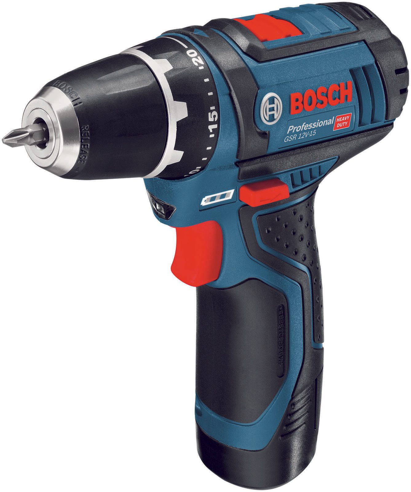 BOSCH Professional Akku-Bohrschrauber GSR 12V-15 0601868101