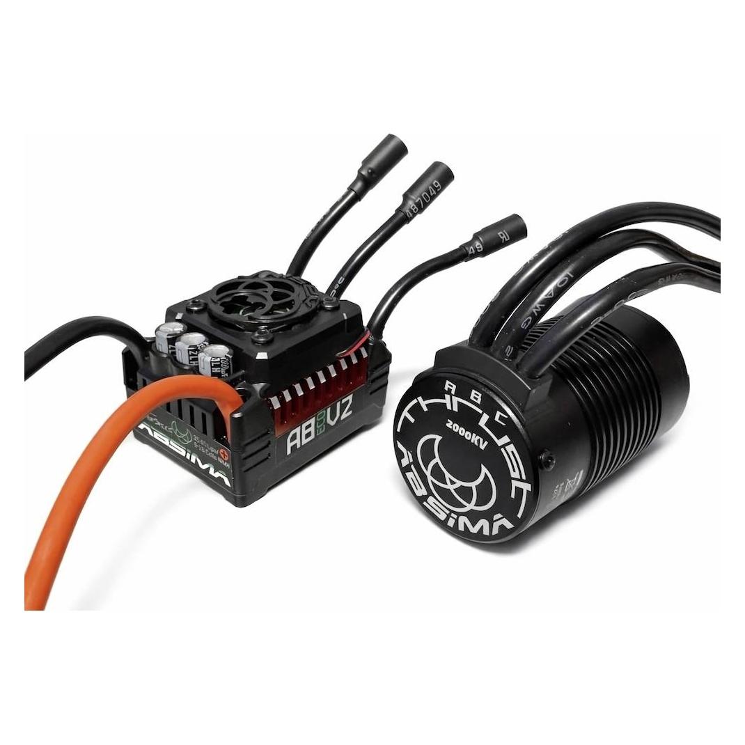 Absima 1:8 Brushless Set THRUST-V2 - 150A 4275/2000KV Automodell Brushless Fahrt (2120010)