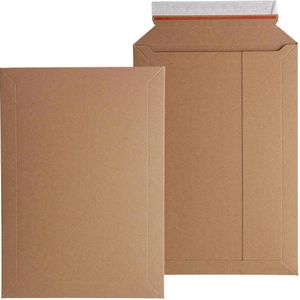 Böttcher-AG Versandtaschen braun, A5+, ohne Fenster, haftklebend, aus Karton, 100 Stück