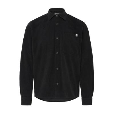 Langarmhemd INDICODE "Langarmhemd IDMotoril", Herren, Gr. XL, N-Gr, schwarz, Obermaterial: 100% Polyester PES., Hemden