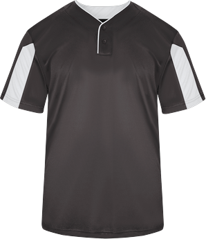 Alleson Athletic 7976 Striker Placket in Graphite Grey size 4XL   Polyester 797600, BG7976