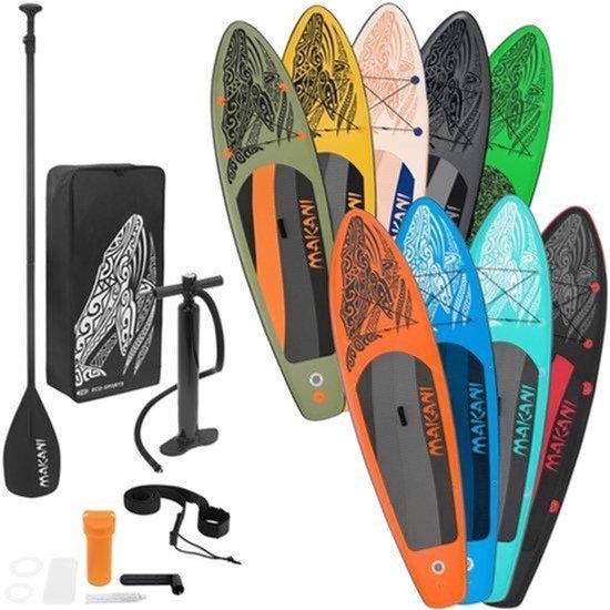 Aufblasbares SUP-Board, 320 cm, Türkis - Allround-Paddelbrett - 15 cm Dicke - PVC mit EVA-Rutschschutz - Für Erwachsene und Fortgeschrittene
