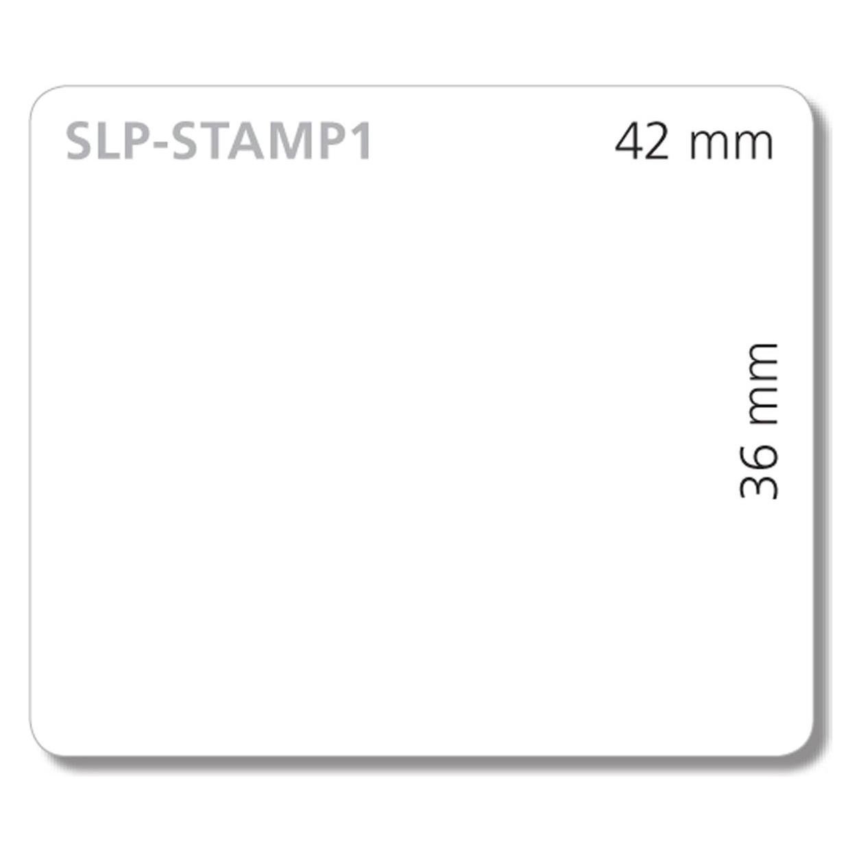 Seiko SLP-Stamp1 Briefmarkenetiketten, 2 Rollen à 510 Etiketten (42 mm) (42100726)