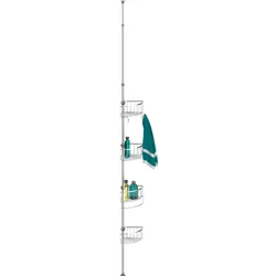 Eisl, Duschablage, Teleskop-Dusch-Eckregal (23.10 x 23.10 x 245 cm)