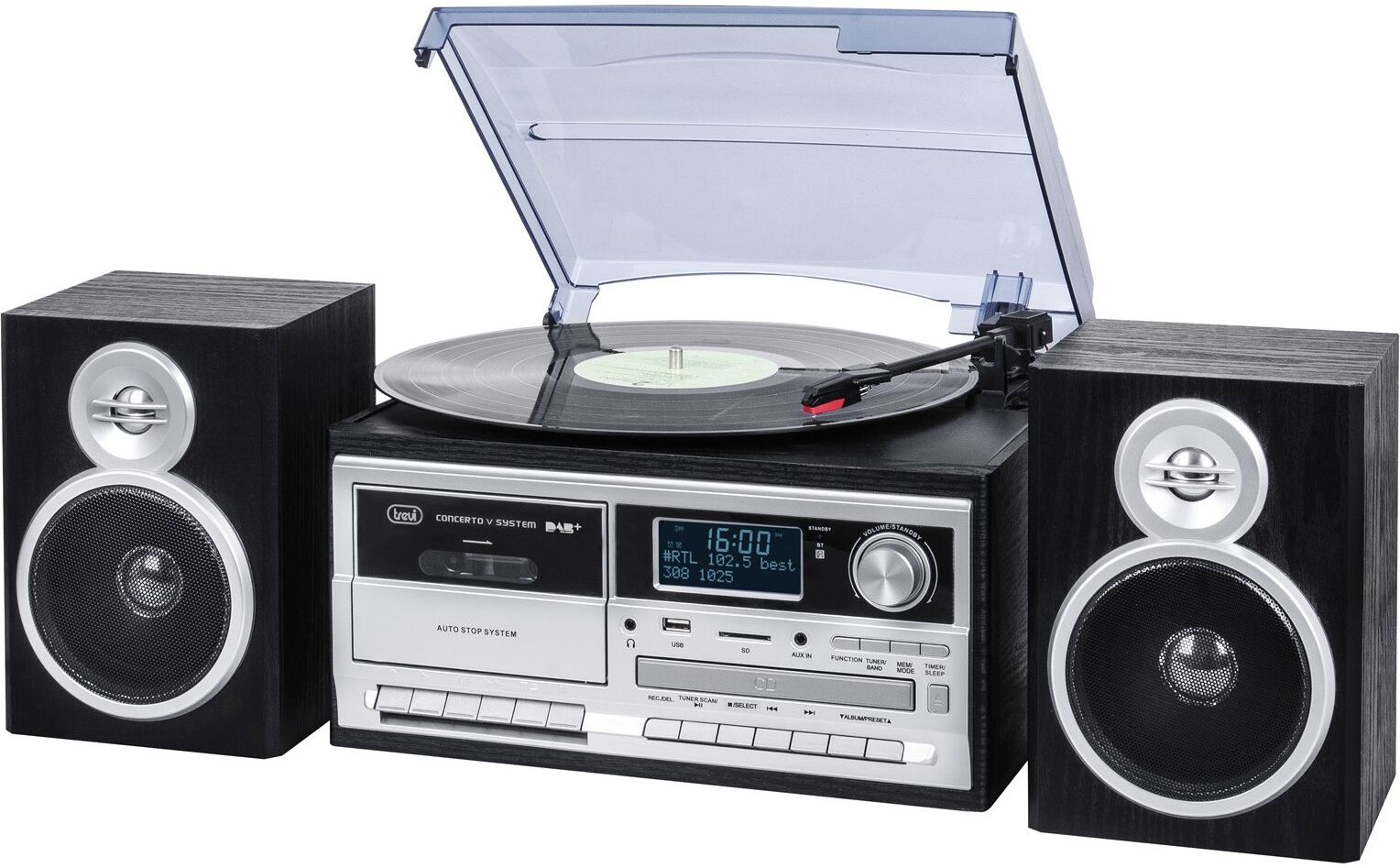 Giradischi Trevi 0T107200 TT 1072 DAB Black