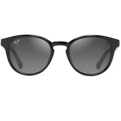 Maui Jim HIEHIE _ Glänzend Schwarz mit Hellgrau transparent (GS636-14)